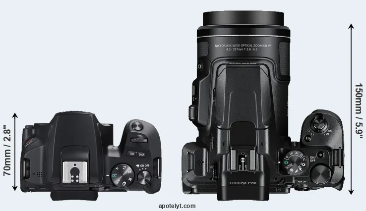 Compare SL3 versus P950 top