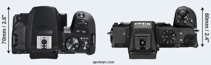 Compare SL3 versus Z50 top