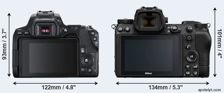 Comparison SL3 or Z6 II rear