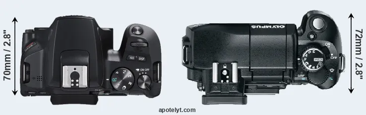 Compare SL3 versus E-330 top