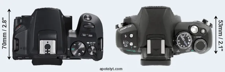 Compare SL3 versus E-400 top