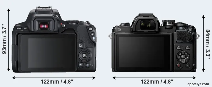 Comparison SL3 or E-M10 III rear