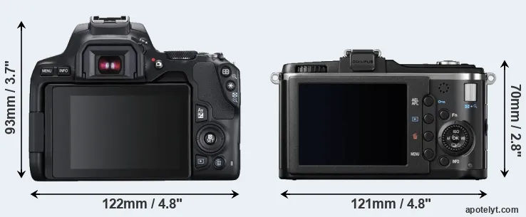 Comparison SL3 or E-P2 rear