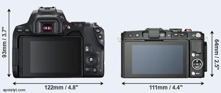 Comparison SL3 or E-PL6 rear