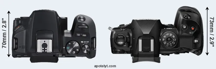 Compare SL3 versus OM-1 top