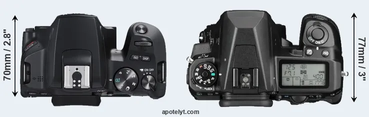 Compare SL3 versus K-3 II top