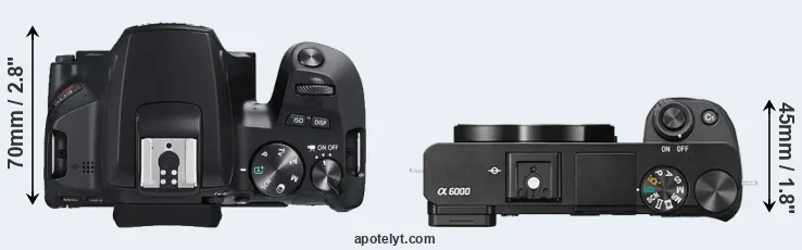 Compare SL3 versus A6000 top