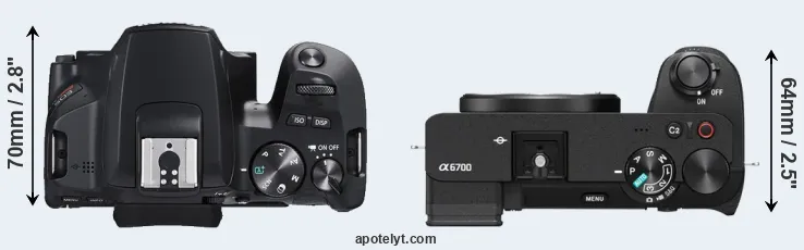 Compare SL3 versus A6700 top