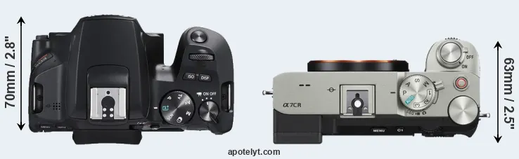 Compare SL3 versus A7C R top