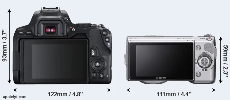 Comparison SL3 or NEX-5 rear