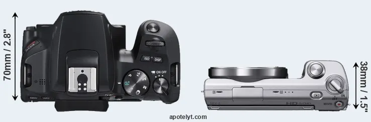 Compare SL3 versus NEX-5 top