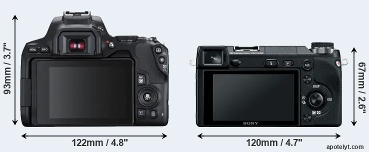 Comparison SL3 or NEX-6 rear