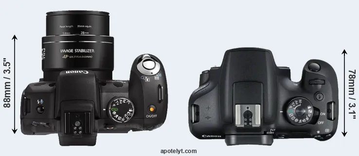 Compare SX1 versus T7 top