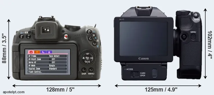 Comparison SX1 or XC10 rear