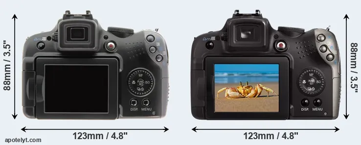 Comparison SX10 or SX20 rear