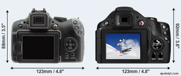 Comparison SX10 or SX30 rear