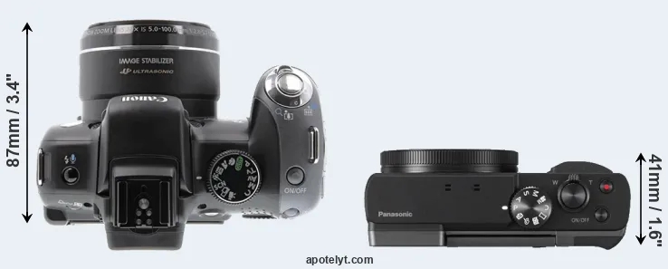 Compare SX10 versus TZ90 top