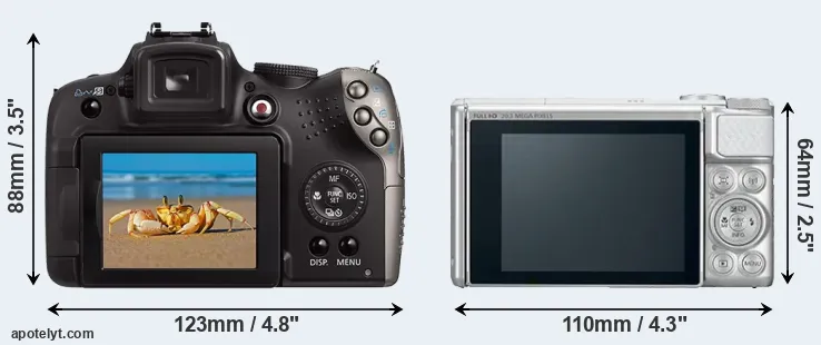 Comparison SX20 or SX730 rear