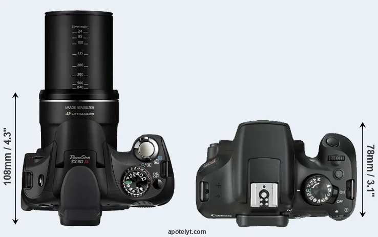 Compare SX30 versus T6 top