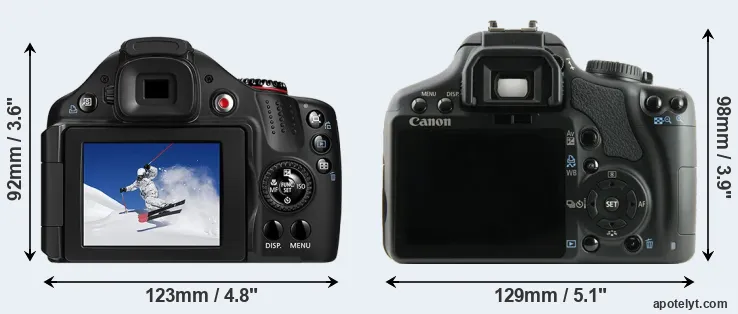 Comparison SX30 or XSi rear