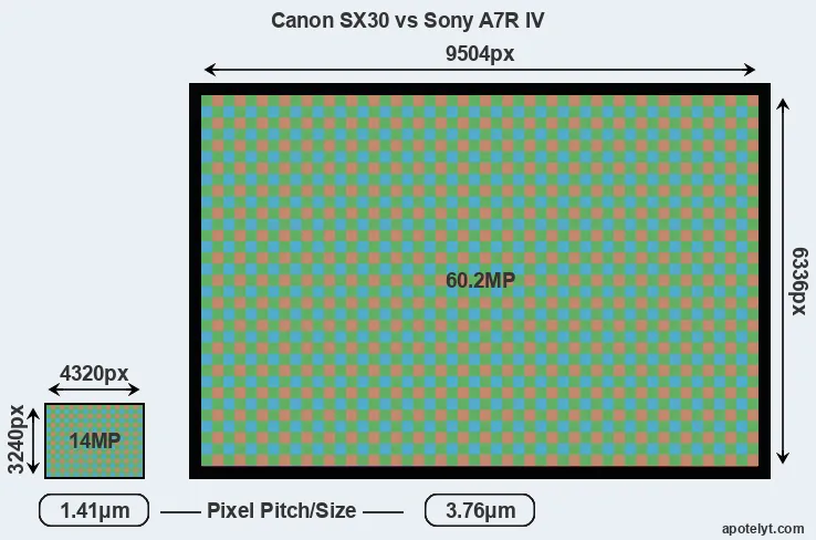 SX30 versus A7R IV MP