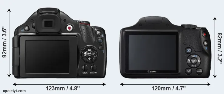 Comparison SX40 or SX540 rear