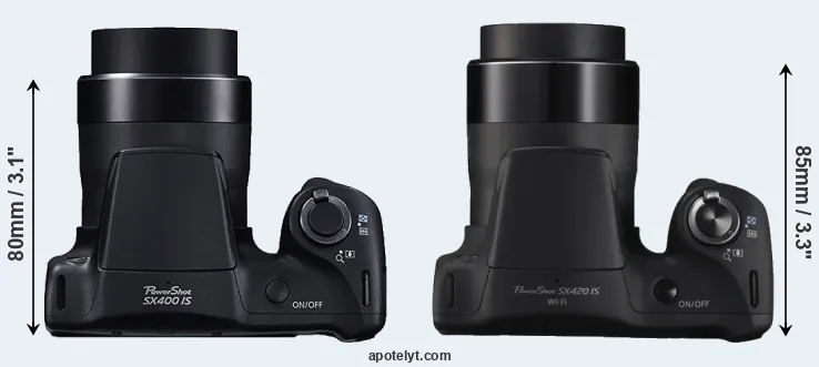 Compare SX400 versus SX420 top