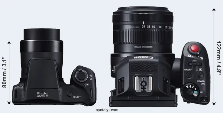 Compare SX400 versus XC10 top