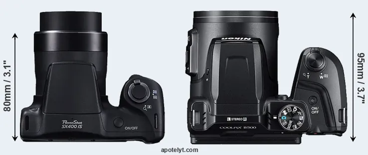 Compare SX400 versus B500 top