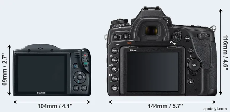 Comparison SX400 or D780 rear