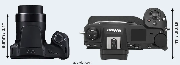 Compare SX400 versus Z9 top