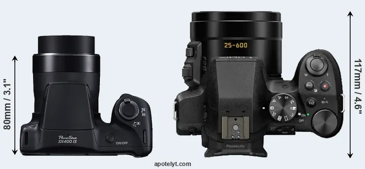 Compare SX400 versus FZ330 top