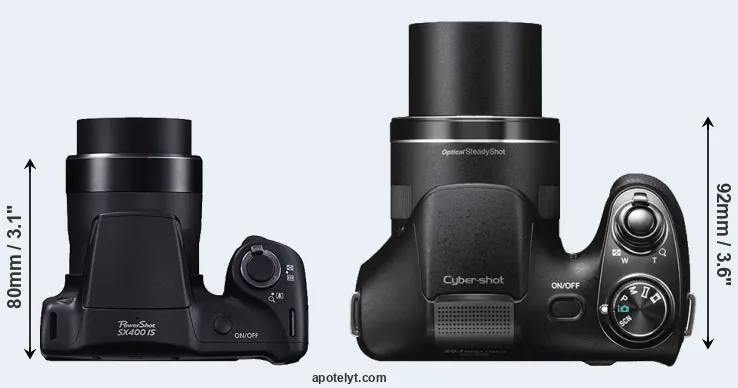 Compare SX400 versus H300 top