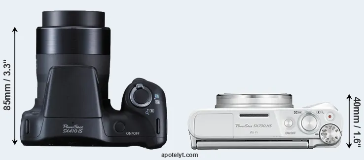 Compare SX410 versus SX730 top