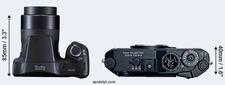Compare SX410 versus R-D1 top