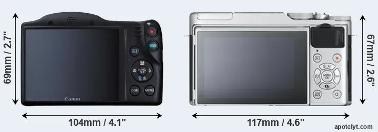 Comparison SX410 or X-A10 rear