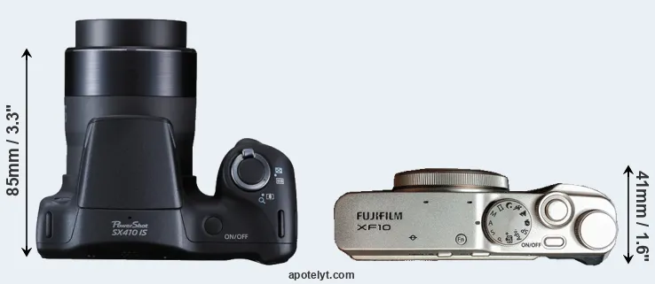 Compare SX410 versus XF10 top