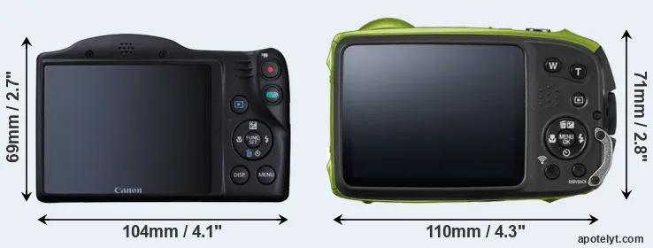 Comparison SX410 or XP120 rear