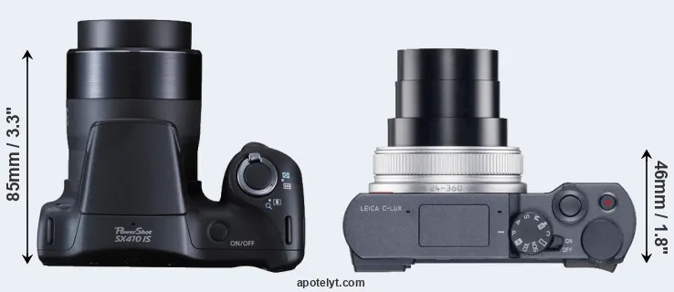Compare SX410 versus C-LUX top