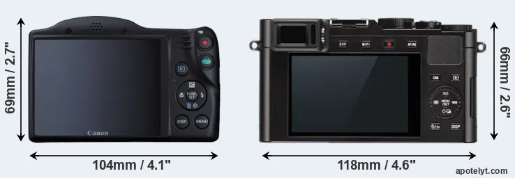 Comparison SX410 or D-LUX Typ 109 rear