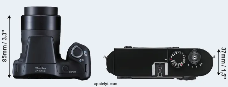 Compare SX410 versus M9 top