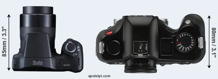 Compare SX410 versus S Typ 006 top