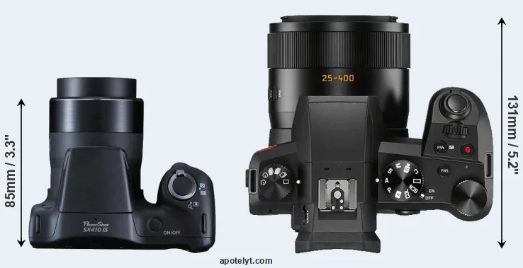 Compare SX410 versus V-LUX 5 top