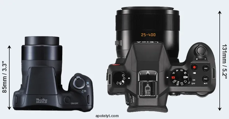 Compare SX410 versus V-LUX Typ 114 top