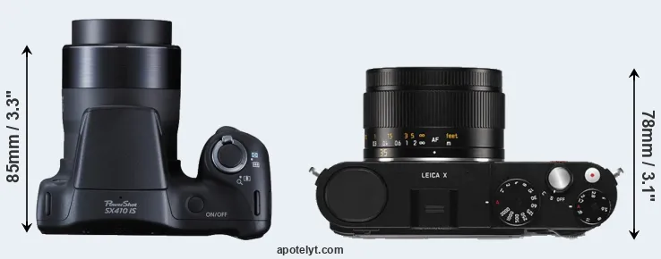 Compare SX410 versus X Typ 113 top