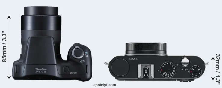 Compare SX410 versus X1 top