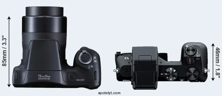 Compare SX410 versus V2 top