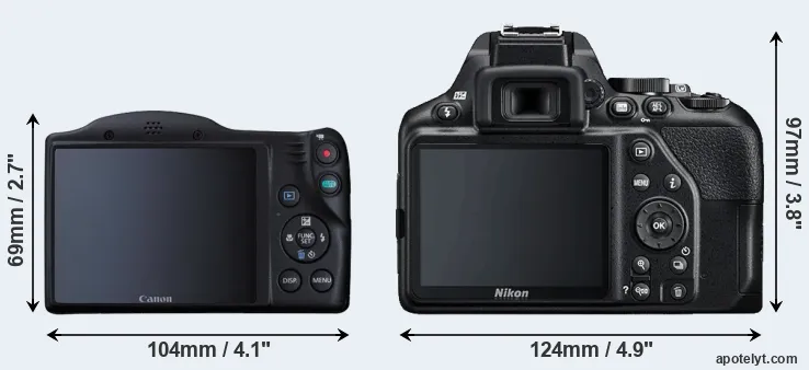 Comparison SX410 or D3500 rear