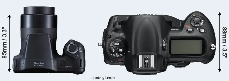Compare SX410 versus D3S top