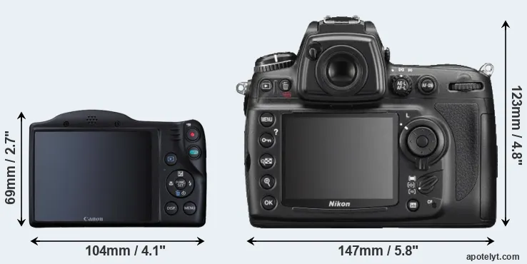Comparison SX410 or D700 rear